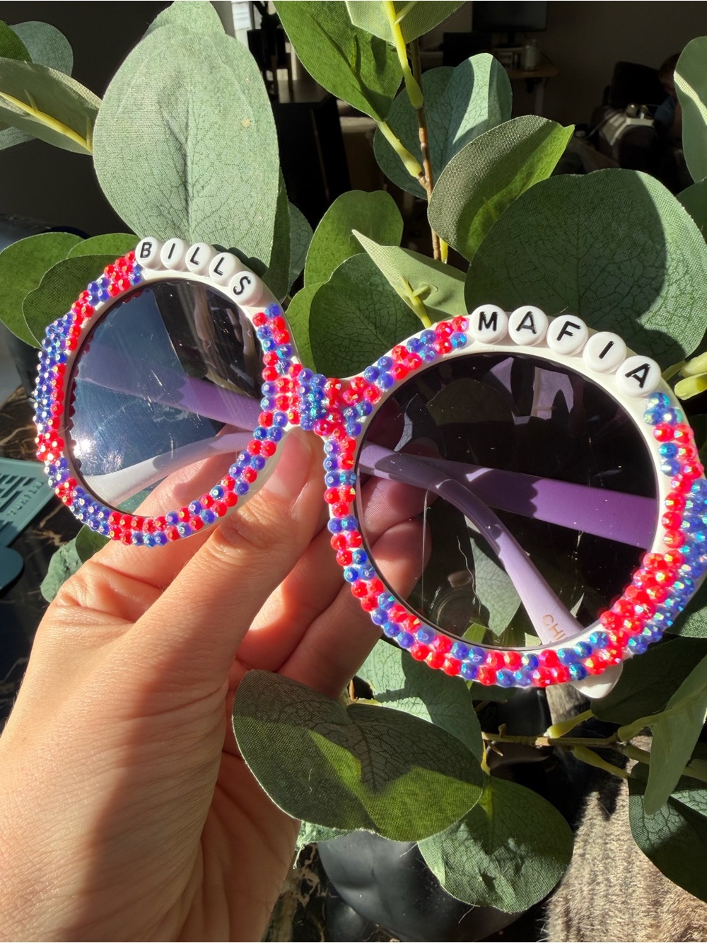Buffalo Bills Rhinestone Sunglasses - BILLS MAFIA